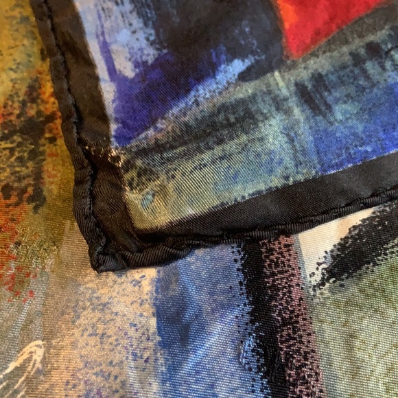 Artsy Silk Scarf by Echo for CBS AS IS - Picture 9 of 10